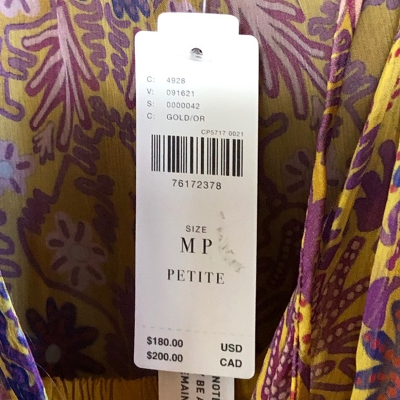 NWT Anthropologie The Marais Chiffon maxi dress in size MP - Picture 11 of 13